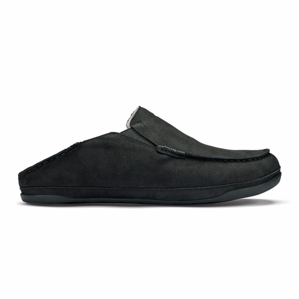 Olukai Men's Kipuka Hulu Slipper - Black US249-316